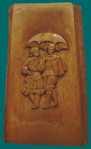 The Walkers from Sestine (34.5 x 56 cm) (1998)